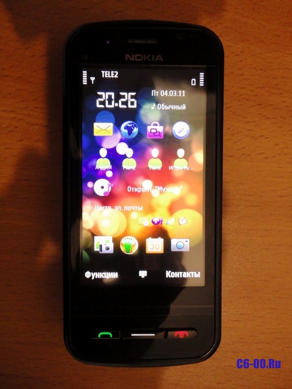 Фото телефона Nokia c6